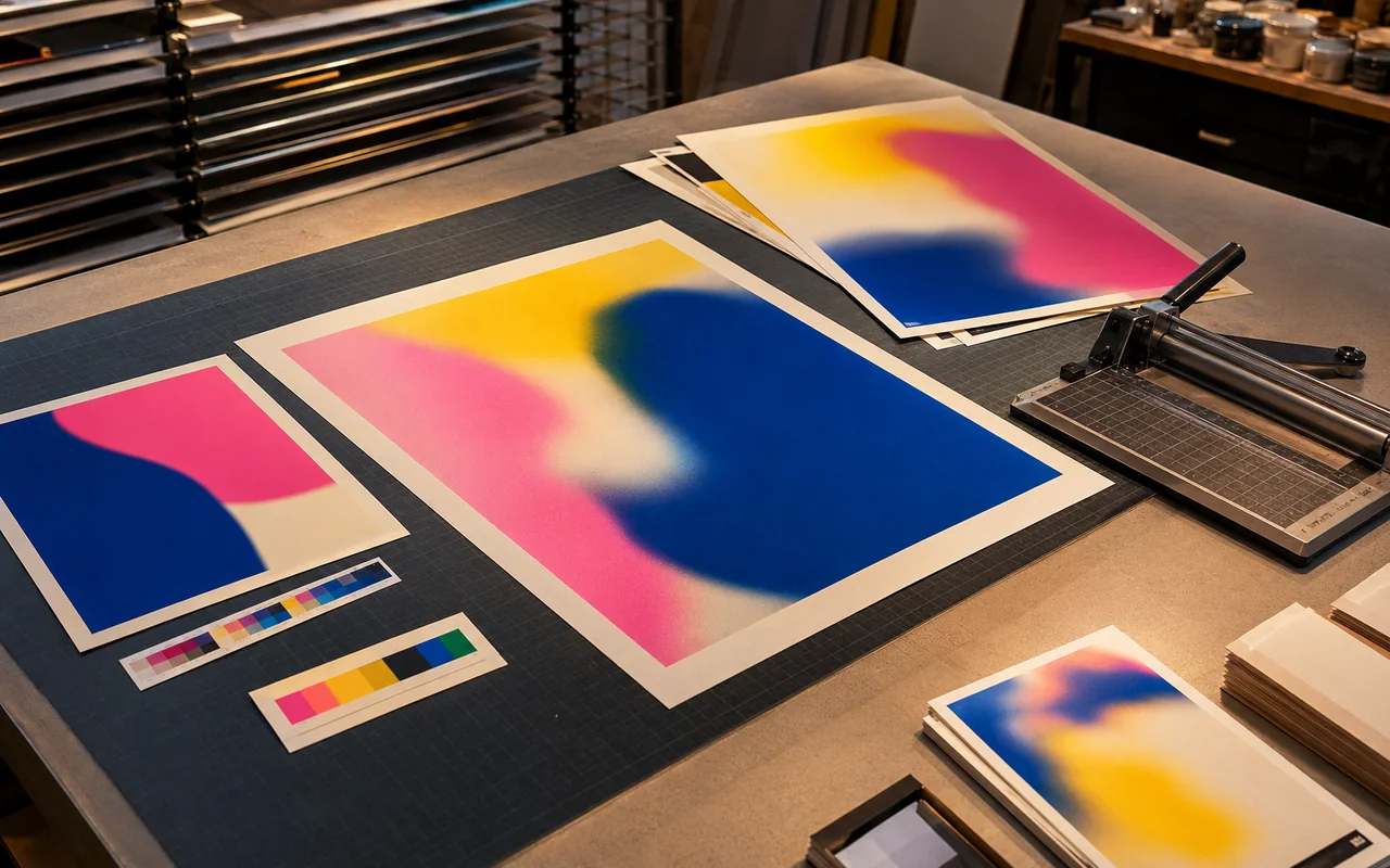 Print poster maker workspace preview